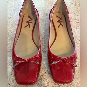 Red ballet flats